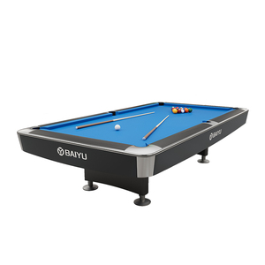 Mesa de Billar BaiYu de 9 pies de Alta Calidad, Fabricada en Madera Maciza, con Cojín de Pizarra y Patas de Madera Sólida, para Ocio en el Hogar, Estándar de Snooker y Billar - Product Image 6