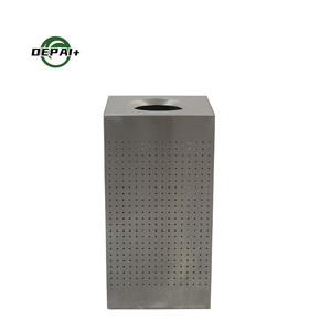 Cubo de basura de ventas de fábrica, cubo de basura de calle, cubo de basura de parque al aire libre, contenedor de basura de acero galvanizado - Product Image 4