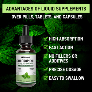 Suplementos Líquidos de Clorofila para la Salud, Disponibles en Stock Local en EE. UU., Gotas de Clorofila Líquida Splina para Limpiar el Cuerpo - Product Image 2