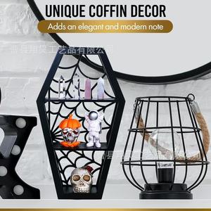 Estante Decorativo para Ataúd de Halloween Xianghao, Caja de Almacenamiento de Estilo Gótico para Decoración de Fiestas - Product Image 3
