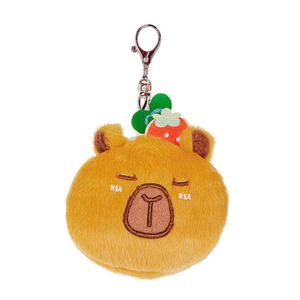 Portamonete in peluche Kapibala 11x12 cm con portachiavi per donne e ragazze - Product Image 2