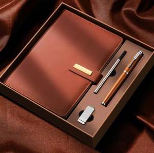 Custom Logo Luxury Business Gift <b>Set</b>-Promotional Silk Screen Printed Exquisite Paper <b>Notebook</b> and Pen for Corporate Companies - Product Image 5