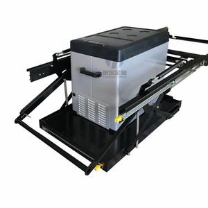 Glissière de réfrigérateur portable pour voiture 4x4 95L en acier, inclinable latéralement, avec <span class=keywords><strong>plateau</strong></span> <span class=keywords><strong>coulissant</strong></span> - Product Image 3