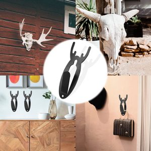 Crochets <span class=keywords><strong>de</strong></span> fixation pour crâne <span class=keywords><strong>de</strong></span> <span class=keywords><strong>cerf</strong></span>, grandes crochets pour bois <span class=keywords><strong>de</strong></span> <span class=keywords><strong>cerf</strong></span>, kit <span class=keywords><strong>de</strong></span> fixation murale - Product Image 6