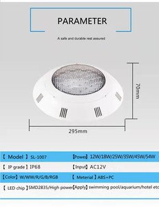 IP68 màu thay đổi 12V 25W 35W không thấm nước <span class=keywords><strong>LED</strong></span> PAR56 dưới nước hồ bơi đèn <span class=keywords><strong>LED</strong></span> - Product Image 4