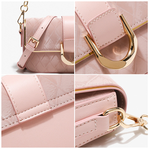 Sac à bandoulière en cuir PU pour femme, design tendance, sacs sous le bras à chaîne pour dames, sacs à main carrés simples pour femme, sac bandoulière - Product Image 3