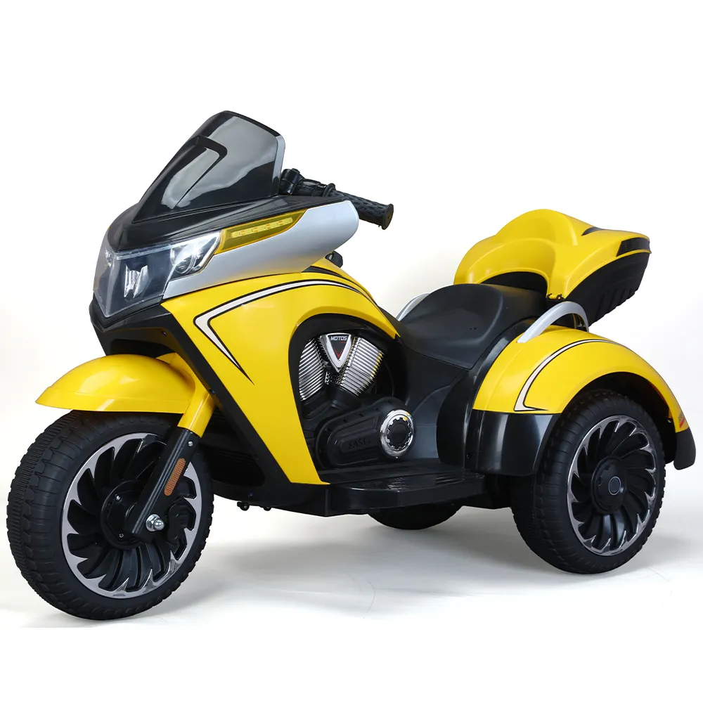 Moto elétrica triciclo infantil com bateria de 12V, luz legal, motocicleta elétrica para crianças, brinquedo para dirigir, passeio em carro, motocicleta elétrica para crianças