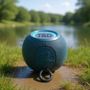 T&G Portable Bluetooth <b>Speaker</b> Waterproof Outdoor Use Compact Design With Carry Loop - Product Image 3