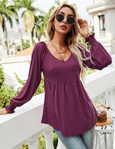 Maglione da <span class=keywords><strong>Donna</strong></span> J1 Autunno Inverno 2023 con Scollo a V e Maniche Lunghe a Sbuffo, Modello N4-317 - Product Image 4