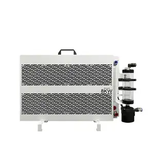 Sistema de fila de refrigeración por agua, máquina enfriadora de agua, kit de refrigeración, radiador de refrigeración líquida, disipador térmico, calefacción, 8KW, 12KW