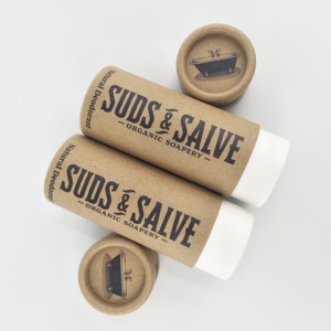 Giá tốt nhất 0.3 oz bao bì giấy kraft ống các tông cho Lip Balm khử mùi container - Product Image 3