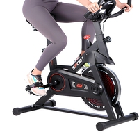 Vélo d'exercice vertical intelligent à transmission par courroie en acier pour la maison, résistance infinie, entraînement à pédale alimenté par batterie, ventilateur intégré