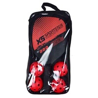 Ensemble de raquettes de pickleball en bois pour sports de plein air transfrontaliers pour l'entraînement 2 raquettes 4 balles