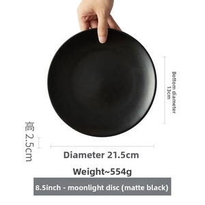 Assiette à steak en céramique au design moderne, plate et peu profonde, pour restaurant servant des <span class=keywords><strong>pâtes</strong></span> occidentales, vente de liquidation avec des défauts mineurs - Product Image 6