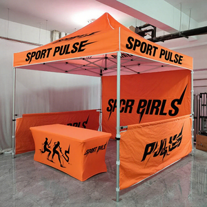 Tente de stand portable personnalisée pliable pour événements, impression de marque, vente de nourriture, fête, salon professionnel, auvent extérieur, tente pop-up - Product Image 2