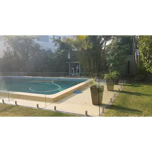 Balustrade en verre de piscine de montage latéral de mezzanine pour l'Australie