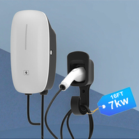 Nouveau point de charge pour véhicules électriques NECS modèle 3018 7kW AC 32A Type 2 CE, chargeur mural compact pour appartement et parking