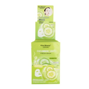 Kiss Beauty Nouveau Vegan Tender <span class=keywords><strong>Concombre</strong></span> Light Fresh <span class=keywords><strong>Masque</strong></span> Visage En Gros Naturel Blanchissant Éclaircissant Docile Peau <span class=keywords><strong>Masque</strong></span> Facial - Product Image 2