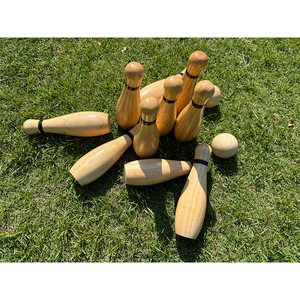 Hochwertiges klassisches <span class=keywords><strong>Bowling</strong></span>-<span class=keywords><strong>Set</strong></span> aus Gummi im Innen-und Außenbereich für interaktives Familien spaß - Product Image 5