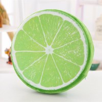 Creatief 3D schattig fruit knuffelkussen simulatie pluche watermeloen kiwi aardbei speelgoed zitkussen tegen een lage prijs