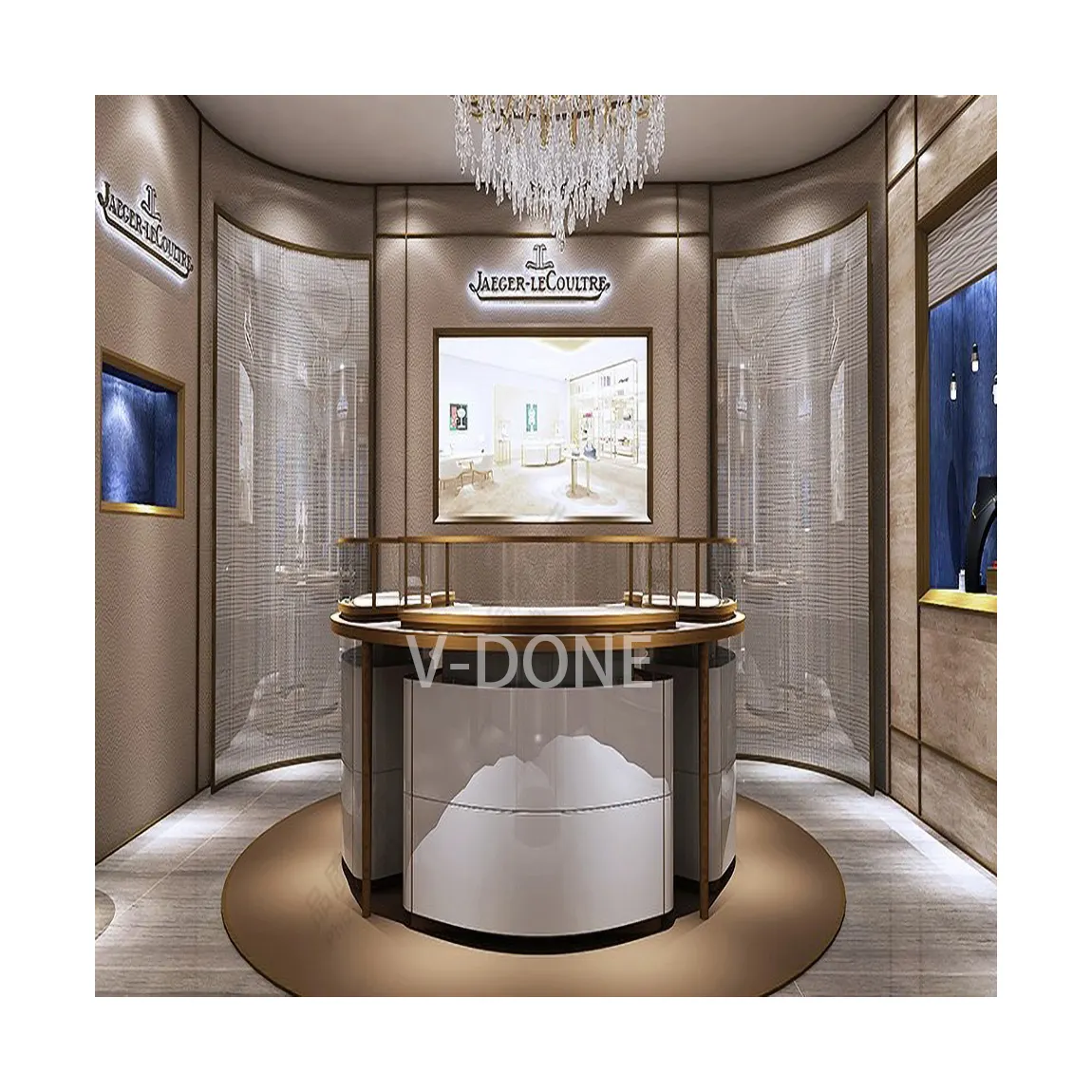 Модный ювелирный магазин дизайнерский шкаф, стеклянная витрина для ювелирных изделий, витрина для ювелирных изделий