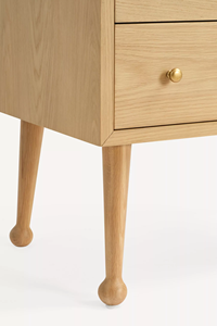 Étagère à livres autoportante de style scandinave moderne en bois massif de haute qualité avec boîte de rangement et tiroir - Product Image 6