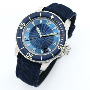 Reloj Mecánico de Alta Gama para Hombre 2026 Elite Luxury Luminoso, Resistente al Agua, con Reserva de Energía, Correa de Nailon Azul, Esfera Azul y Cristal de Zafiro - Product Image 2
