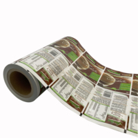 Impression personnalisée feuille de plastique laminé thermoscellable flexible matériaux d'emballage alimentaire rouleau de film plastique pour l'emballage alimentaire