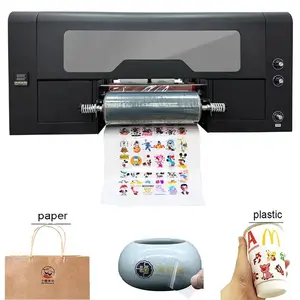 A3 UV PET Film Transfer Printing Machine XP600 Golden Foil Film Laminating Gold A3 Sticker UV DTF Printer