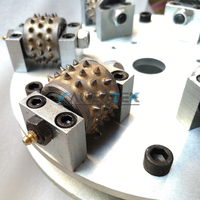 KANEOTEK 8 10 12 pulgadas carburo de tungsteno doble capa diamante Bush martillo rodillo rueda herramienta máquina para superficie Lichi