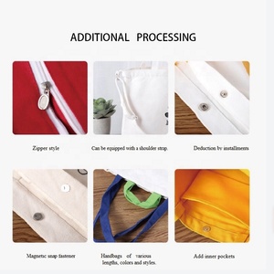 Custom Printed Logo Cotton <strong>Canvas</strong> Tote <strong>Bag</strong> with Long <strong>Handle</strong> <strong>Personalized</strong> Promotional Reusable Plain Blank Shopping <strong>Bags</strong> - Product Image 4