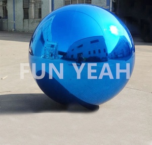 Đảng trang trí <span class=keywords><strong>Inflatable</strong></span> đầy màu sắc gương bóng PVC <span class=keywords><strong>Inflatable</strong></span> bé màu xanh phản chiếu gương bóng cho sân khấu - Product Image 5