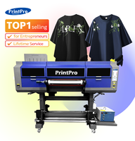 Printer Multifungsi Printpro UV DTF 3D Bordir Impresora Printer UV DTF Printer Stiker untuk Tekstil Profesional Kaos