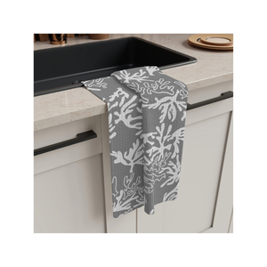 Toalla de cocina con estilo de algodón orgánico 100%, toalla de Golf para limpieza de lavavajillas Floral bordada totalmente personalizable, GOTS Home - Product Image 5