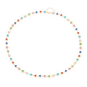 Sommer accessoires Love Crystal Lange Halskette für Mädchen Grenz überschreitende Auswahl All-Match European Fashion Anhänger Halsketten - Product Image 6