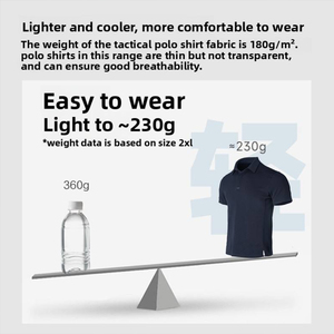 DF24 0624 Stock Men Dark Blue Short Sleeve Polo Shirt Breathable Casual Wear All Seasons Polyester Fabric - Product Image 3