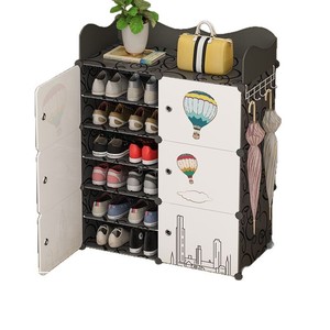 <b>Shoe</b> <b>Rack</b> With Cabinet Doors Dustproof Plastic <b>Storage</b> For Home Doorway Dormitory Modern Design - Product Image 5