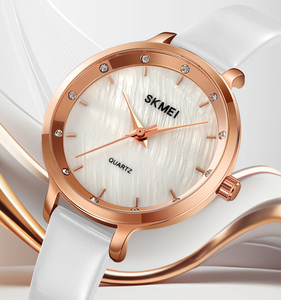 Montre à quartz pour femme SKMEI 2170, fabriquée en Chine, prix bas, bracelet en cuir, étanche 3ATM - Product Image 2