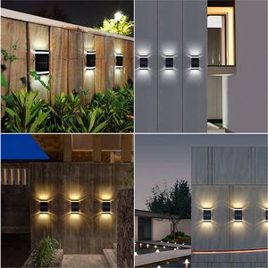 Luz de pared solar para exteriores, 6 LED blancos/Iluminación de calentamiento, lámparas de pared impermeables IP65 para Decoración - Product Image 6