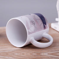 Tasse à café anime en céramique pour sublimation, vente en gros, impression personnalisée, 300ml-400ml, compatible lave-vaisselle et micro-ondes, couleurs personnalisées, maison/bureau