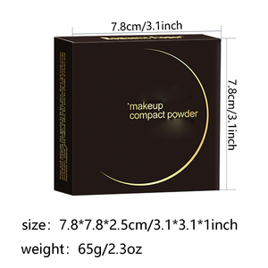 Poudre compacte pour maquillage de teint foncé, couleur naturelle, poudre pressée, poudre de contour - Product Image 6