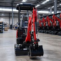 Mini-excavatrices chinoises Hanhui 1,6 tonne, 1,8 tonne, 2 tonnes, excavatrice avec cabine, norme EPA EURO 5, prix super réduits