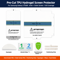 Protection d'écran avec kit d'installation pour Samsung Galaxy Z Fold 8, hydrogel TPU prédécoupé pour écran intérieur et extérieur, vente en gros