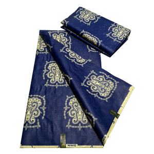 Tissu 100% Polyester Véritable Wax <span class=keywords><strong>Bazin</strong></span> de Qualité Supérieure, Imprimés Africains Originaux, 6 Yards, Tissu Batik Néerlandais Ankara pour Organza Tissé - Product Image 2