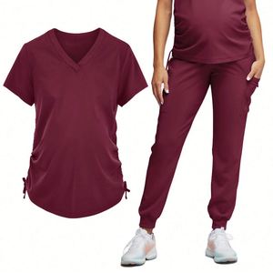 Uniformes de Hospital al por Mayor, Conjuntos de Uniformes Médicos Personalizados con Etiqueta Privada, Uniformes de Maternidad para Enfermeras Embarazadas - Product Image 3