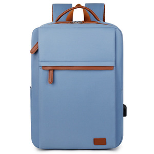 Laptop <b>Backpack</b> <b>Large</b> Capacity Gray Unisex Travel Bag With Handle Spring 2026 - Product Image 3