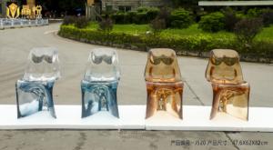 JingYue kerajinan tangan Resin furnitur mewah transparan kustom kursi makan untuk ruang keluarga, hotel, klub - Product Image 2