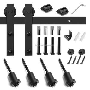 <span class=keywords><strong>Kit</strong></span> matériel pour porte de grange, sangle à crochets en laiton satiné, quincaillerie pour roulement - Product Image 3