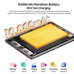 Tablet Blackview MEGA 12 5G de 12.2 Pulgadas con Pantalla 2.4K a 120Hz, Cámara de 50MP+13MP, Batería de 10000mAh, CPU Dimensity 7200, Android 16 - Product Image 6