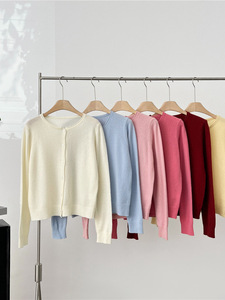 Cárdigan de moda nuevo en stock para <span class=keywords><strong>mujer</strong></span>, camisa fina transpirable de <span class=keywords><strong>primavera</strong></span> y verano, top de punto con protección solar y botonadura sencilla. - Product Image 5
